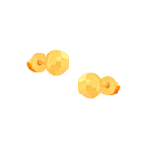 22k Yellow Gold Ball-Bead Earrings with gold weight of 1.268g